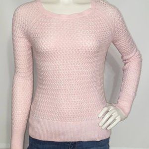 American Eagle Outfitters Live Your Life Half Zip Pink Sweater